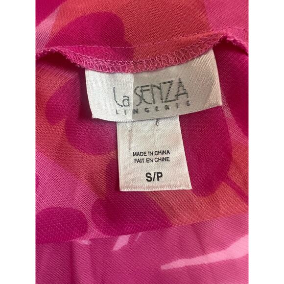 La Senza Pink And Orange Floral Semi-Sheer Cami With Sequins Size S - Picture 3 of 4